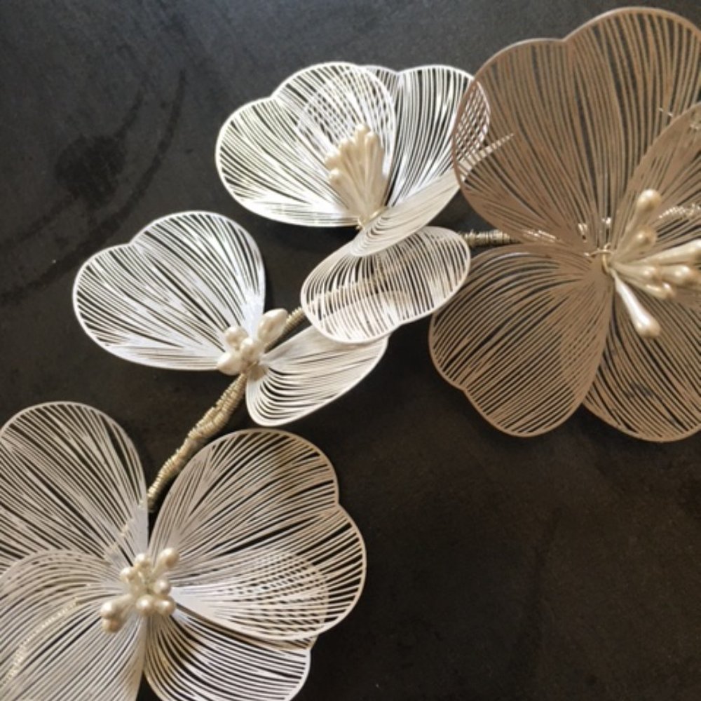 Handmade Unique Wedding hair piece NWOT